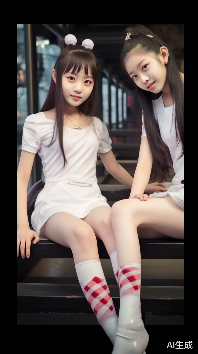 白丝中国小姑娘含情脉脉坐沙发