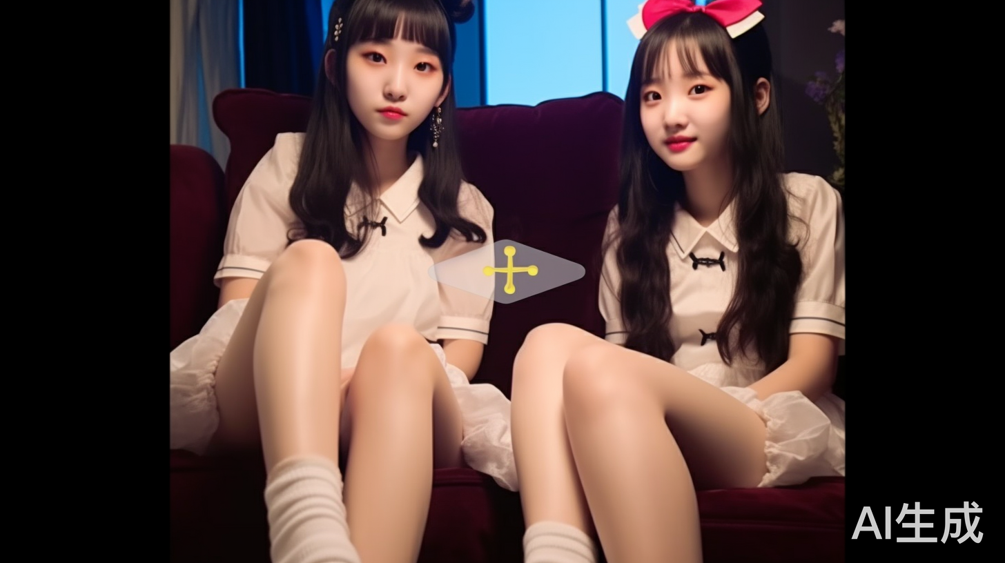 沙发上的中国小姑娘