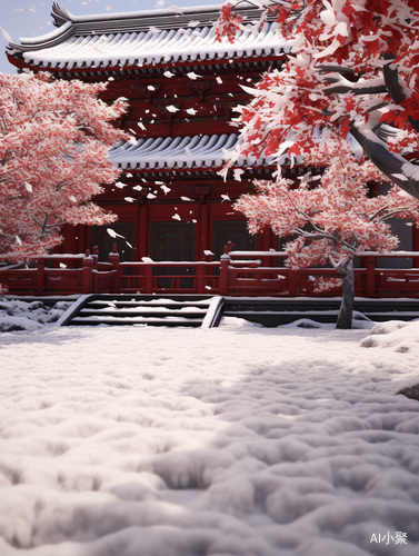 Snowy Day in Chinese Palace: Aesthetic Atmosphere and Artistic Minimalism