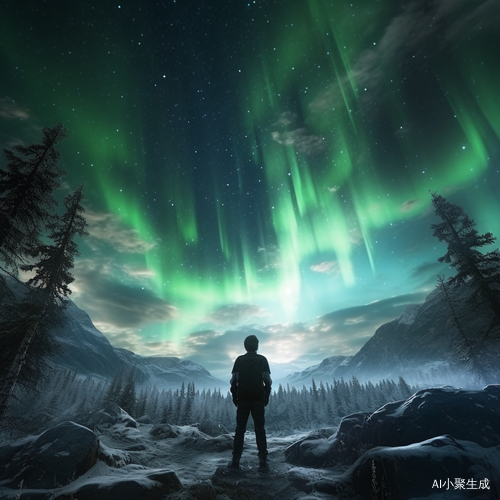 仰望极光的少年