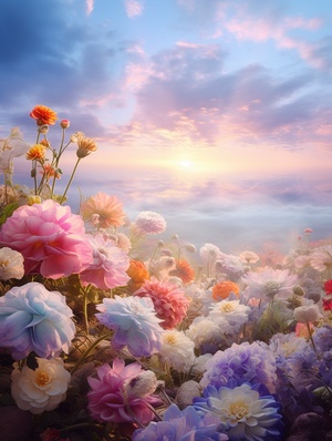 Colorful Clouds and Romantic Flowers: Stunning Ultra-High Definition Photography