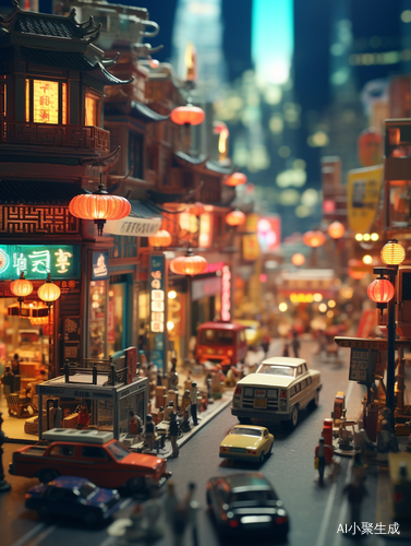 Shanghai in the 90s: Tilt-Shift Surrealism with Neon Gold