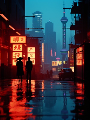 Shanghai in the 90s: Neon Dreams and Surrealistic Artistry