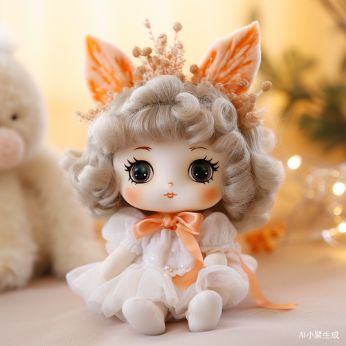 可爱绒毛玩具，多彩丰满，精致温暖