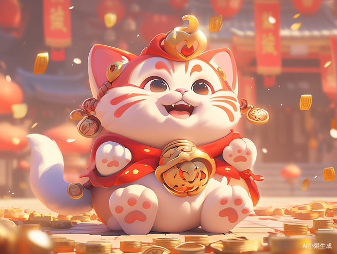猫咪麒麟兽：超清晰超细致3D立体漫画可爱精灵风格
