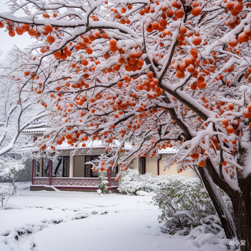 白雪覆盖下的柔美弯曲景象