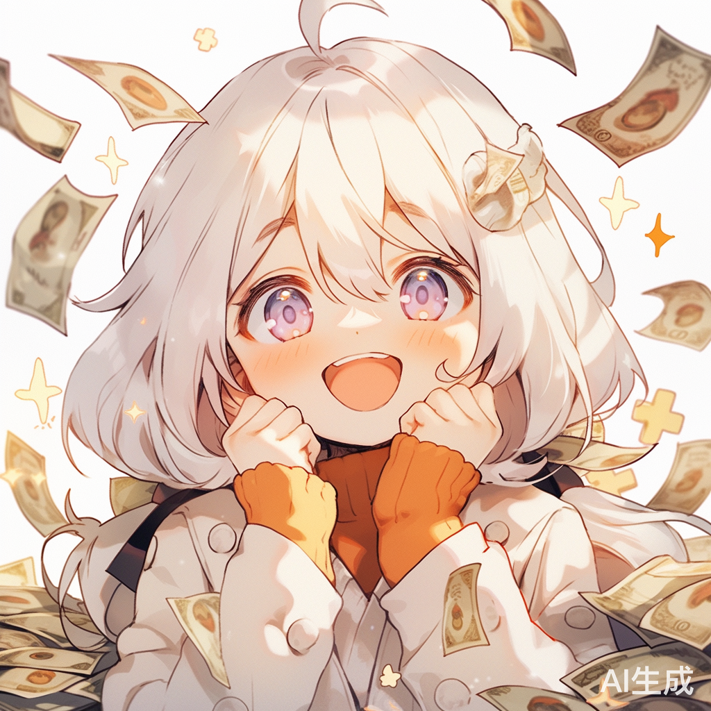 白毛小萝莉财迷开心