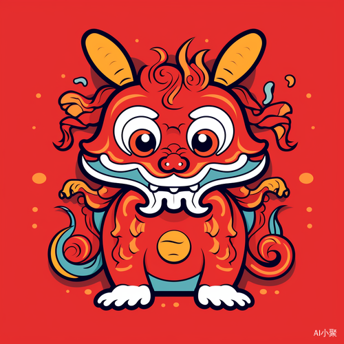 Super Cute Chinese Dragon: Expressions and Minimalism