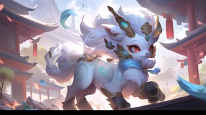 League of Legends Digital Art Kindred Pony Game Concept