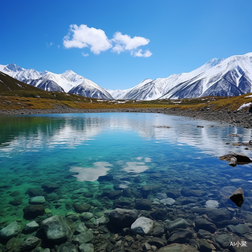 赛里木湖：蓝天倒映，雪山水澈，细致描绘的自然美景