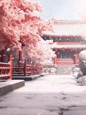 Virtual Art: Snowy Day in the Forbidden City