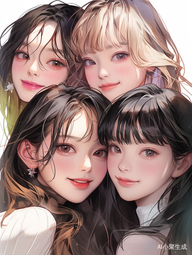 快乐的女生