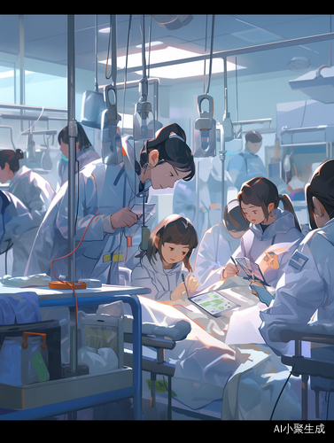 小学生医院边输液边写作业