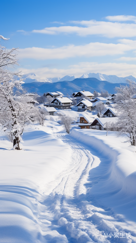 雪后乡村：宁静而神秘的白色世界