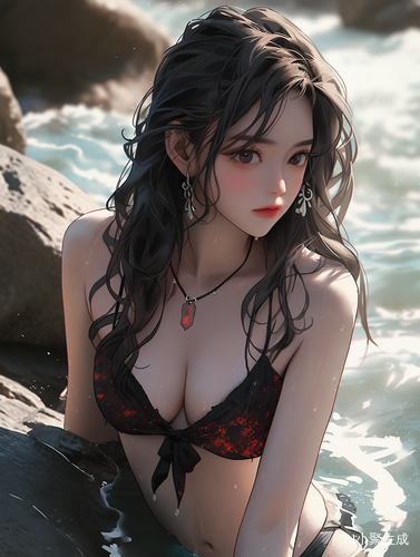 孤独摇滚泳装波奇酱：精致插画艺术的高质量杰作