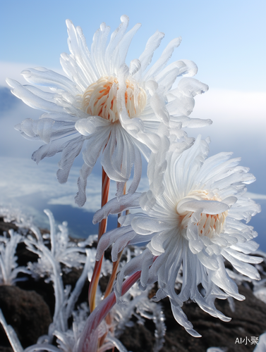 松花江上美丽的冰花