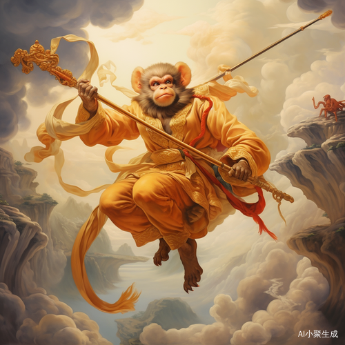 天空中的孙悟空