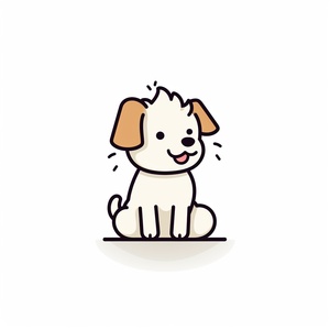 Minimalist Dog Icon