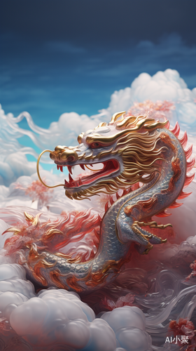 Chinese Dragon: Translucent Glass with Pearlescent Scales