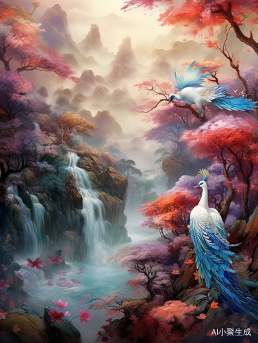 华丽飞翔的中国画