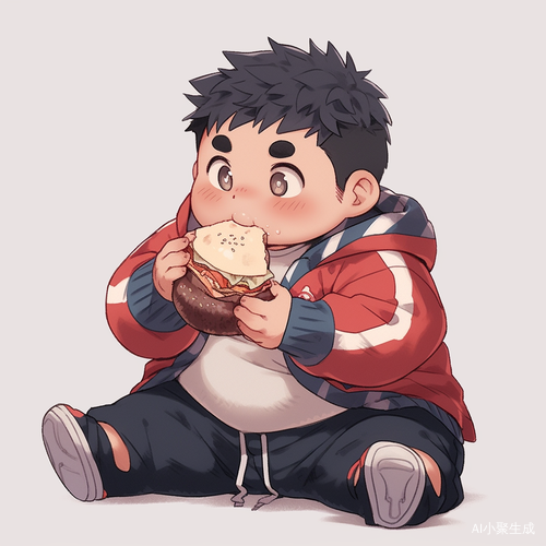 Hungry Asian Little Boy: A Cute Little One