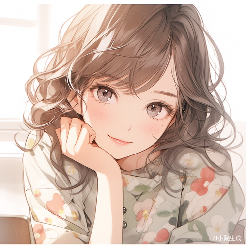 精美女性插图: 单人熟女的完美五官和发型