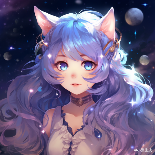 精灵女孩的夏夜漫步
