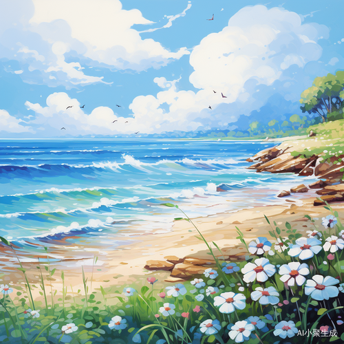 阳光下的夏日美景