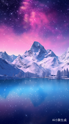 Pink Aurora in White Snow: Unreal Engine 8K HD AR