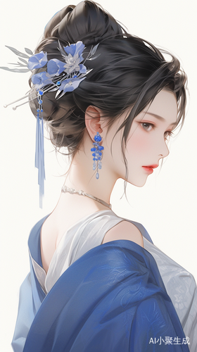 中国古代传统服饰的温婉大方女子