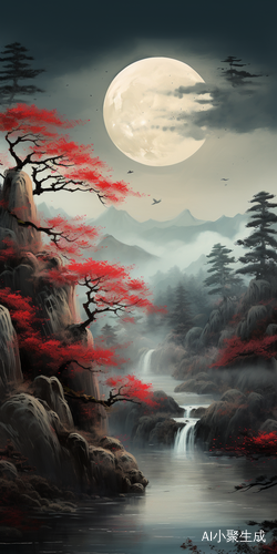 明月松间照 清泉石上流