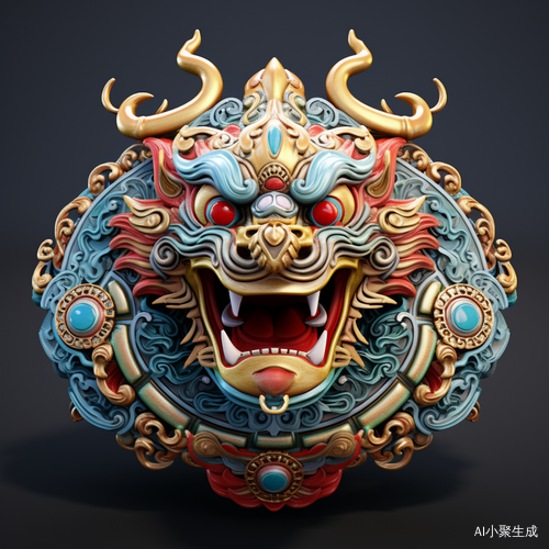 Delicate Chinese Dragon IP Avatar with Auspicious Elements