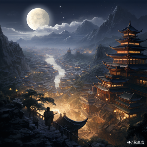 明亮的月光洒满中华大地