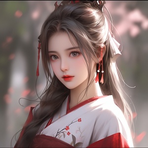 中国美少女，超高画质，8K分辨率，大师作品