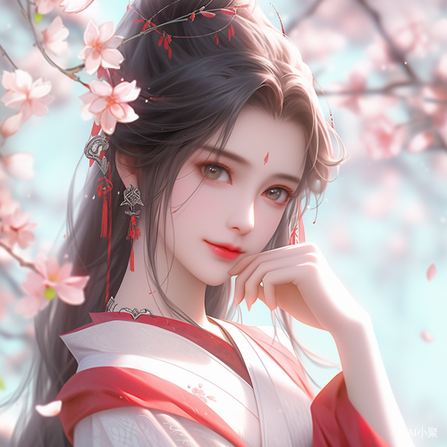 中国美少女，超高画质，8K分辨率，大师作品