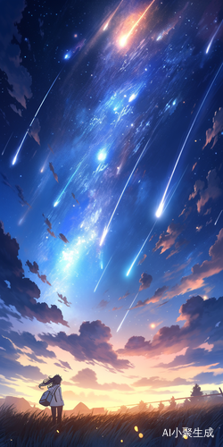 草地上的满天流星