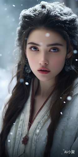 东方美女冰天雪地高清