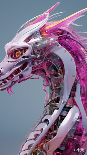 Ethereal Beauty: Delicate and Complex Asian Dragon Robot