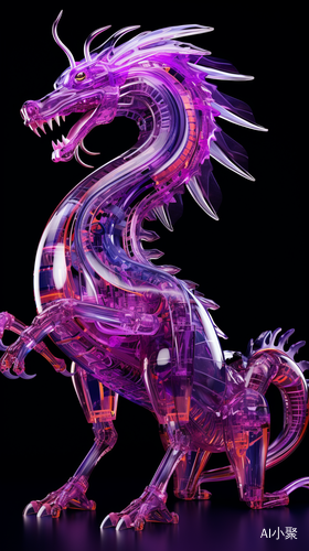 Ethereal Beauty: Delicate and Complex Asian Dragon Robot