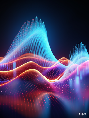 Abstract Digital Wave Particle and Futuristic Music Background