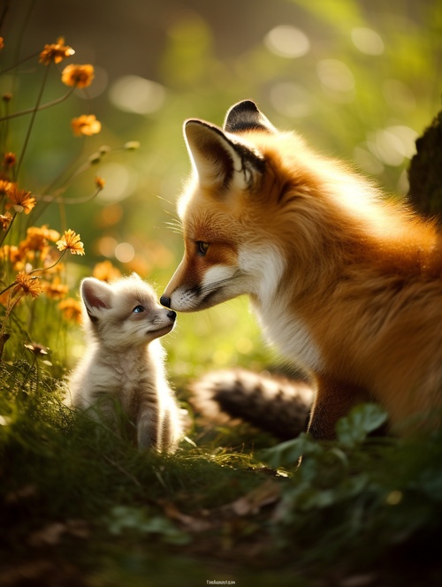 Once upon a time, there was a fox who loved to tell lies. One day, it met a rabbit. The fox said to the rabbit, "You know, I just saw a very big tiger coming this way." The rabbit was very scared and asked the fox, "What should we do?" The fox said, "We can hide in this hole and wait for the tiger to leave before coming out." The rabbit believed the fox's words and followed it into the hole. However, the hole was very dark and the rabbit felt very scared. It asked the fox, "H