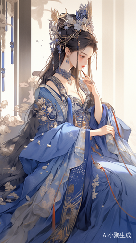 秀丽华丽的中国古代传统服饰女子