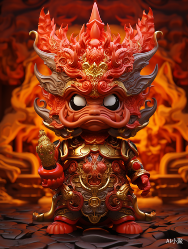 8k Super Details: God of Wealth Dragon Blind Box Toys