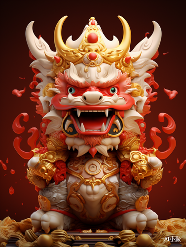 8k Super Details: God of Wealth Dragon Blind Box Toys