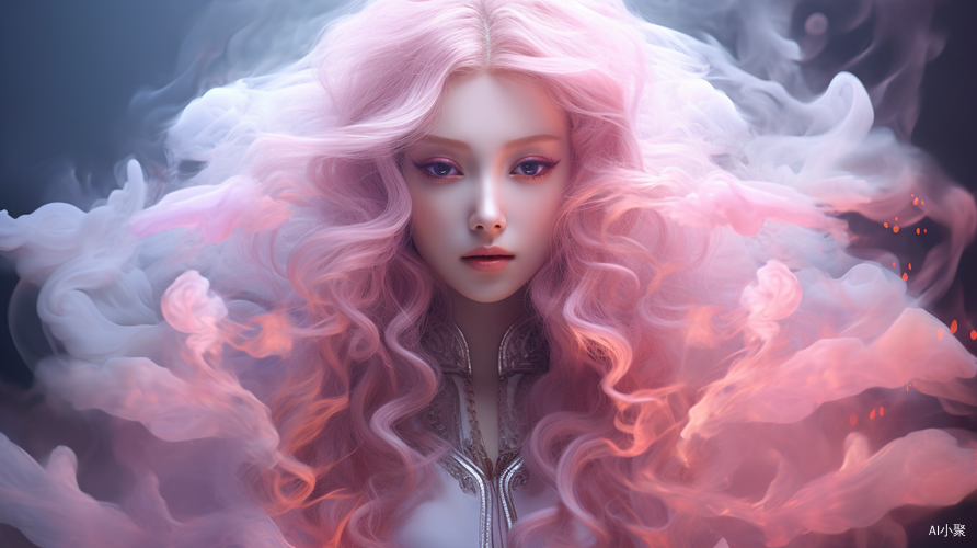 Pink-haired Fairy in Chinese Costume: Ultra-HD Realistic 3D Rendering