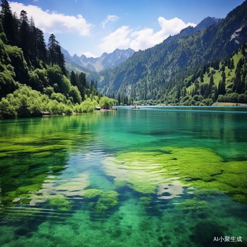 碧绿夏日天池：自然与人的和谐共生之地
