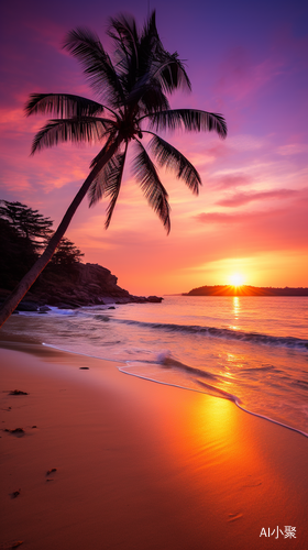 Golden Sunset on Serene Beach