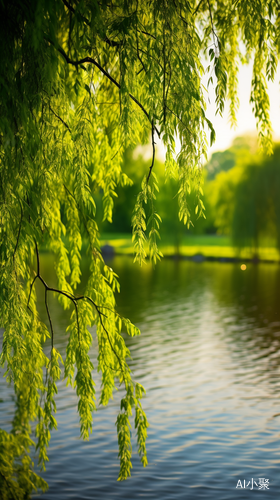 瑰丽夏日，湖畔花舞