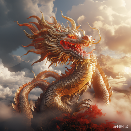 2024年吉祥如意的金色龙