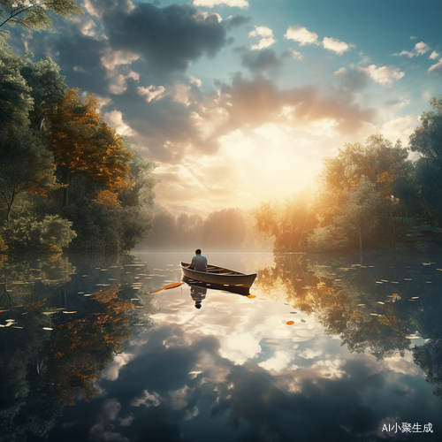 湖水平静，阳光照射，渔夫发现漂浮尸体